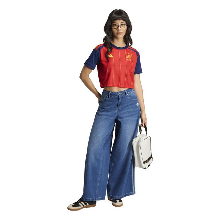 adidas Spain World Cup 2026 Womens Home Cropped Shirt