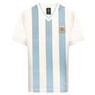 Score Draw Argentina 1990 World Cup Finals No 10 Home Retro Shirt