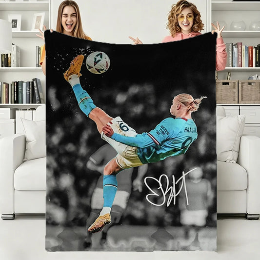 Erling Haaland Football Fan Cozy Blanket