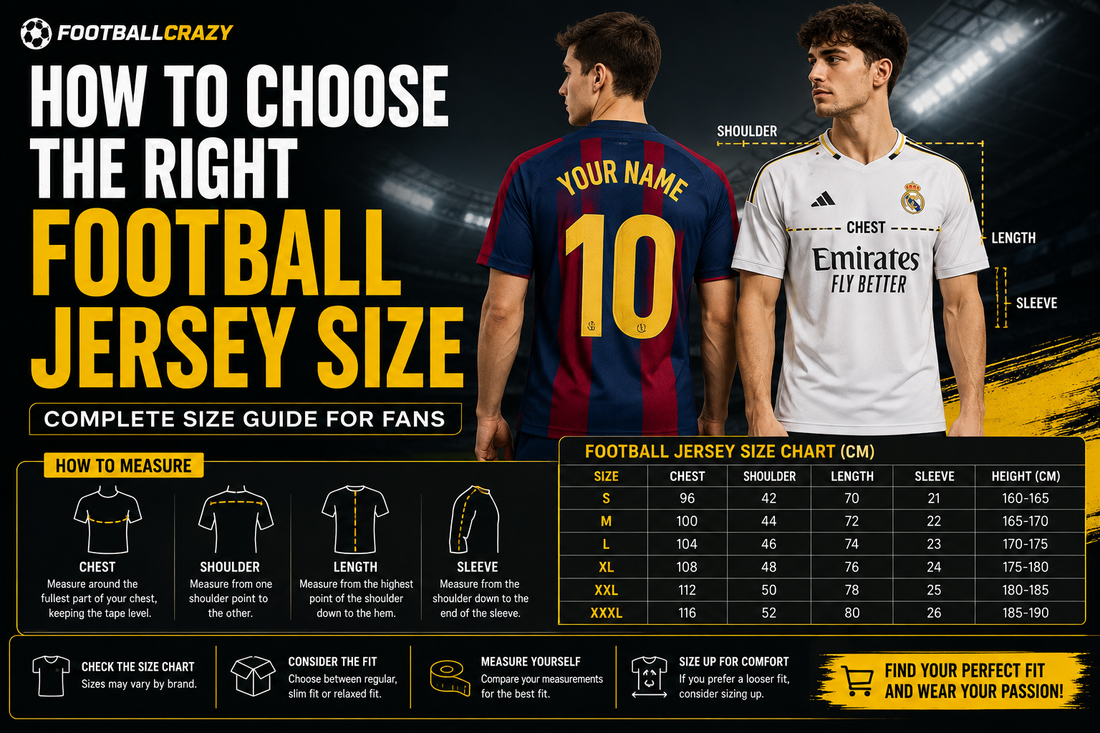 How to Choose the Right Football Jersey Size: Complete Size Guide for Fans