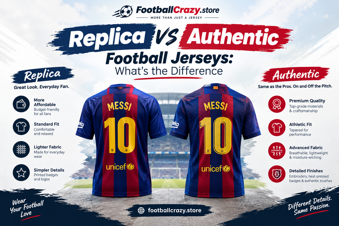 Replica vs Authentic Football Jerseys: Complete Guide