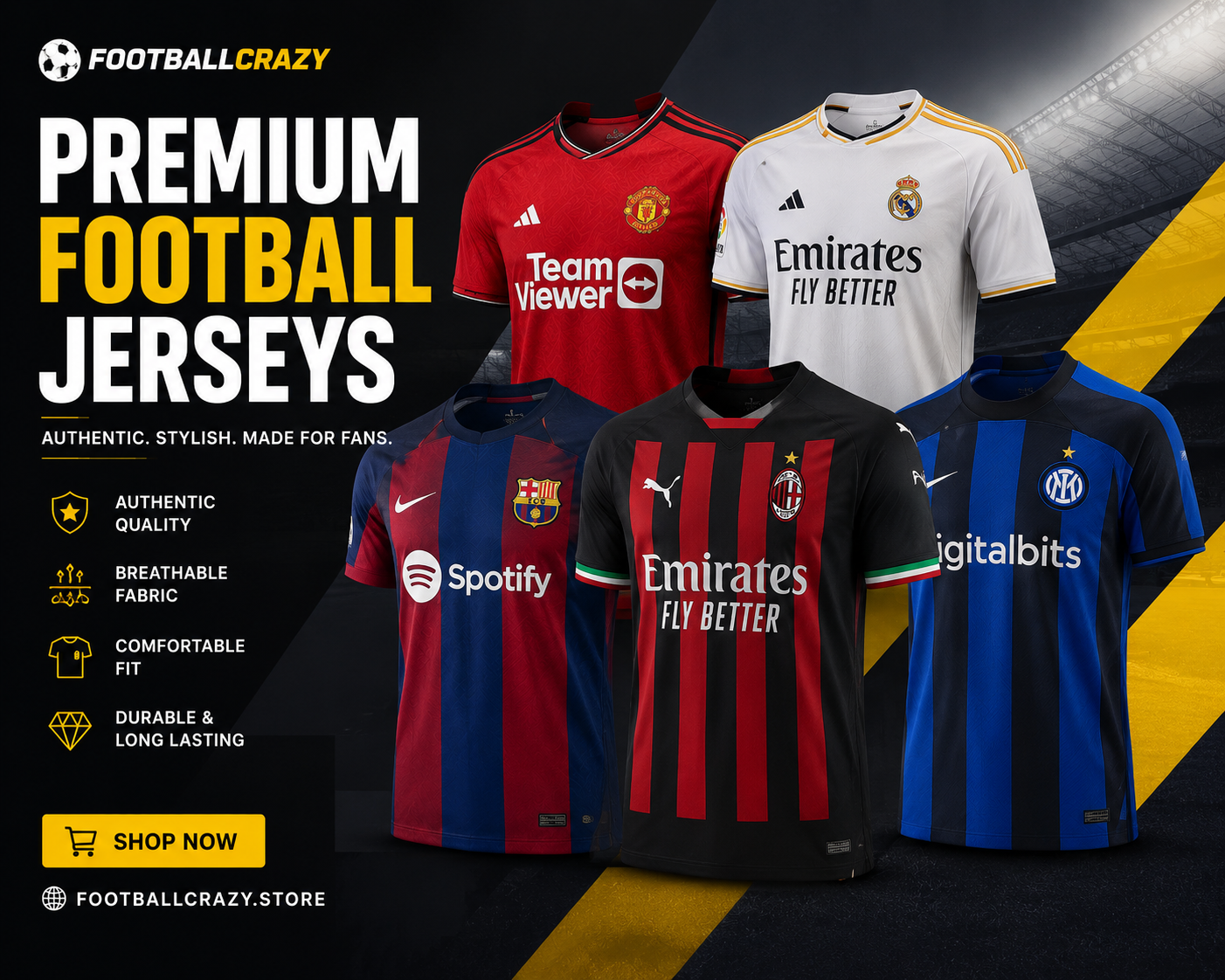 Premium Football Jerseys
