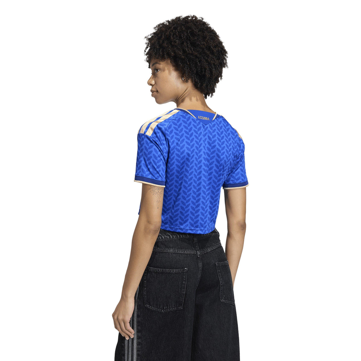 adidas Italy World Cup 2026 Womens Home Cropped Shirt