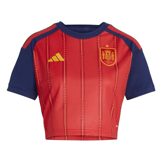 adidas Spain World Cup 2026 Womens Home Cropped Shirt