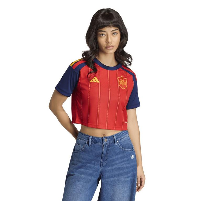 adidas Spain World Cup 2026 Womens Home Cropped Shirt