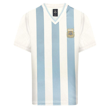 Score Draw Argentina 1990 World Cup Finals No 10 Home Retro Shirt