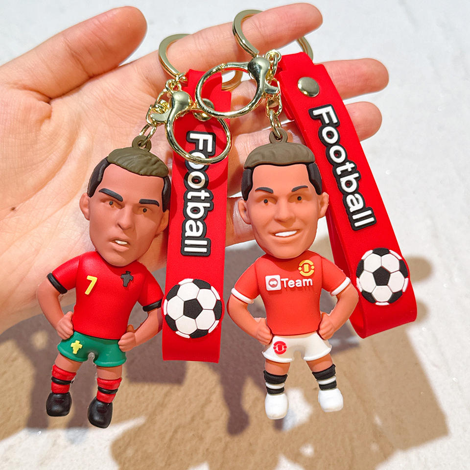 Ronaldo For Football Cup Star Jersey Doll Silicone Gel Keychain American Style Player Shape Fans Small Gift Pendant - Buy  Product on Alibaba.com