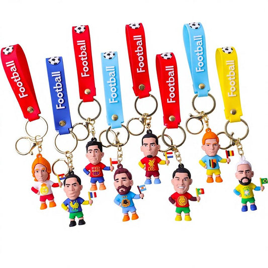 Ronaldo Star Player Soccer Keychain For Doll Pendant Fan Car & Backpack Ornament-football Text Soccer Ball Pattern Gift - Buy  Product on Alibaba.com