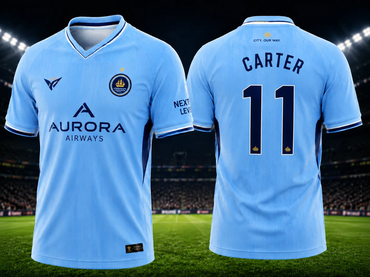 Erling Haaland Sky Blue Soccer Jersey for Fans and Families