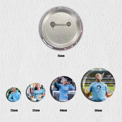 Erling Haaland Fandom Badge Pin