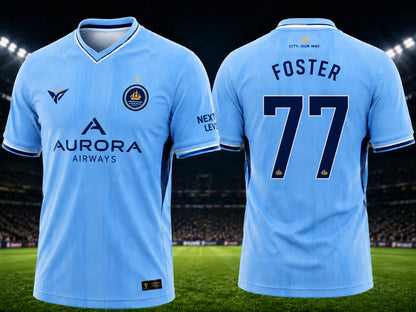 Erling Haaland Sky Blue Soccer Jersey for Fans and Families