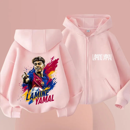 Kids Lamine Yamal Zip Up Hoodie