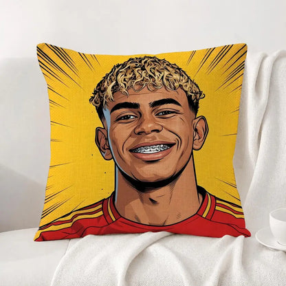 Football Player Lamine Yamal Cushion
