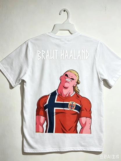 Erling Haaland Cartoon Streetwear Tee