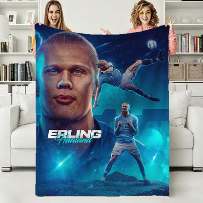 Erling Haaland Football Star Cozy Blanket