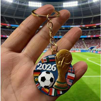 2026 FIFA World Cup Enamel Metal Keychain, UV Printed Soccer Key Ring, Football Fan Souvenir, Car Bag Pendant, Sports Gift - AliExpress 26
