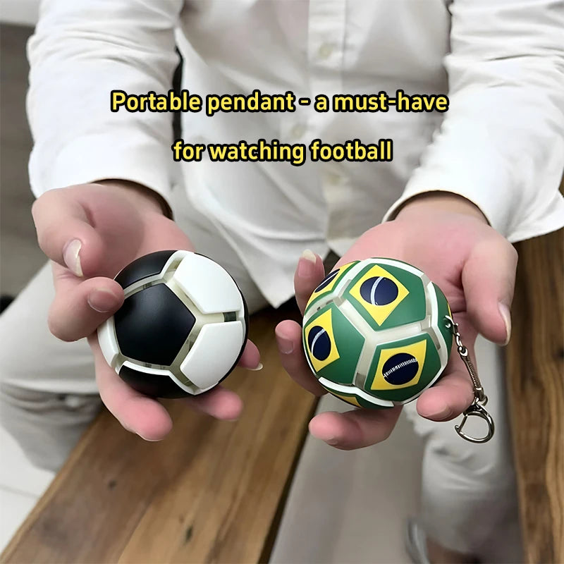 2026 World National Flags Football Keychain Button Stress Relief Soccer Pendant Sport Themed Gift Fan Accessories for Daily Use