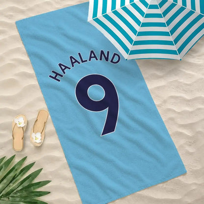 Erling Haaland Vibrant Quick-Dry Beach Towel