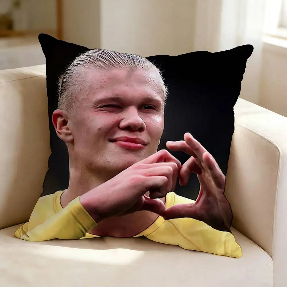 Erling Haaland Football Fan Cushion Cover