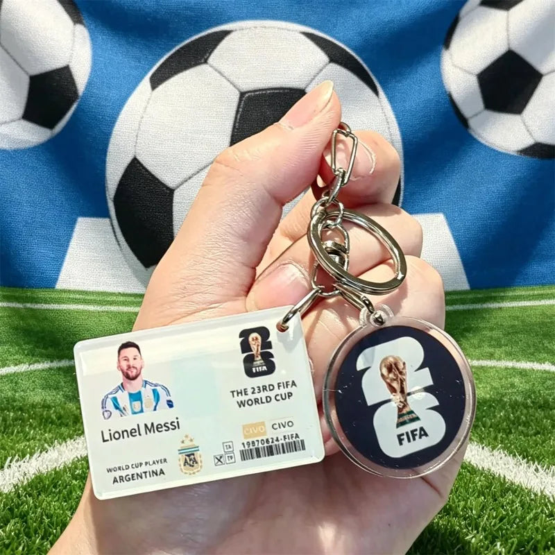 FIFA Official 2026 World Cup Trophy Keychain Football Pendant