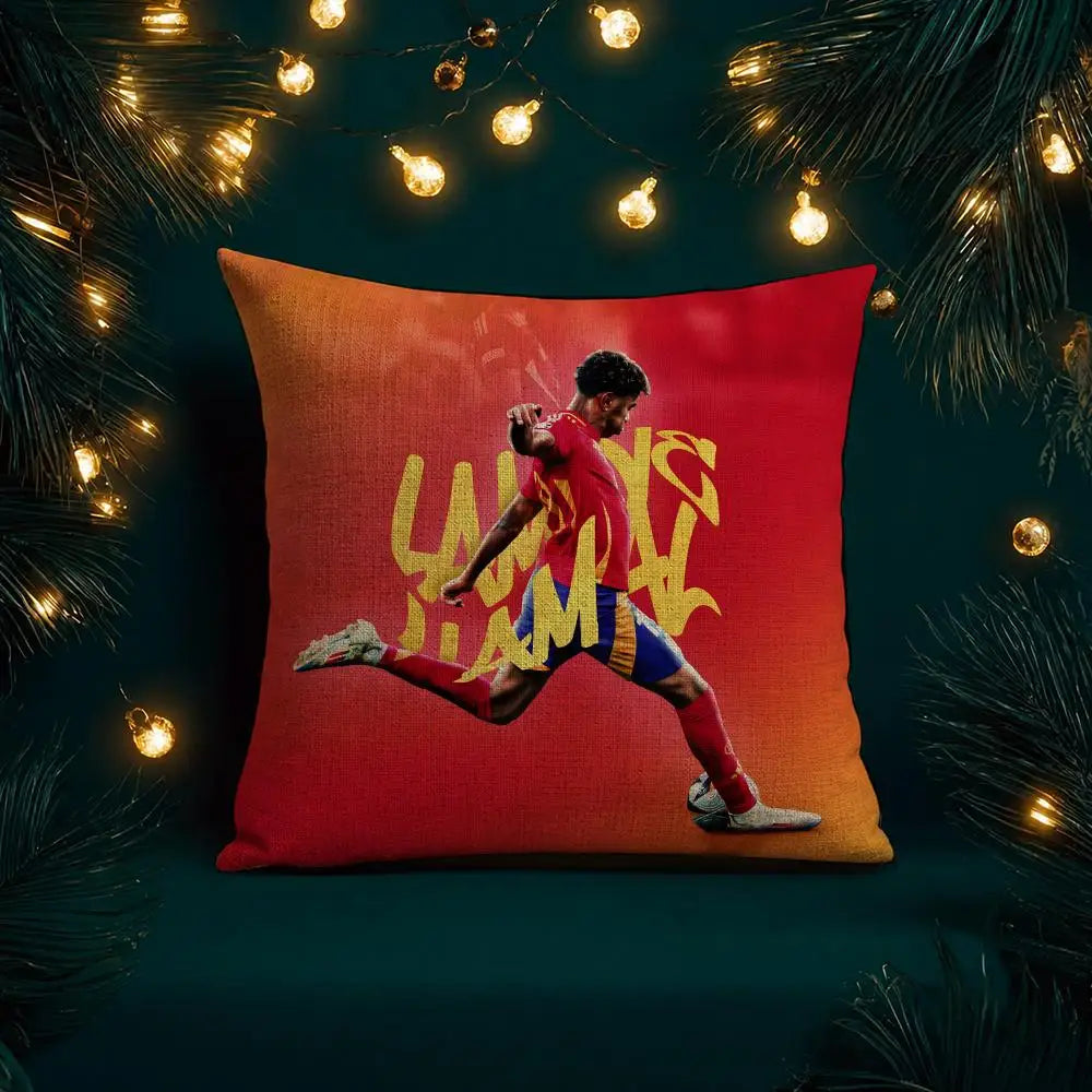 Football Player Lamine Yamal Cushion