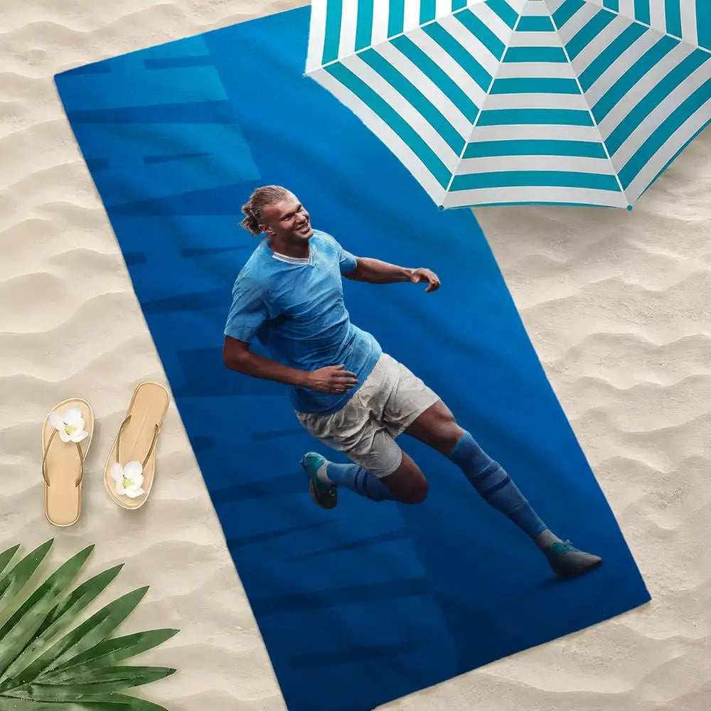 Erling Haaland Vibrant Quick-Dry Beach Towel