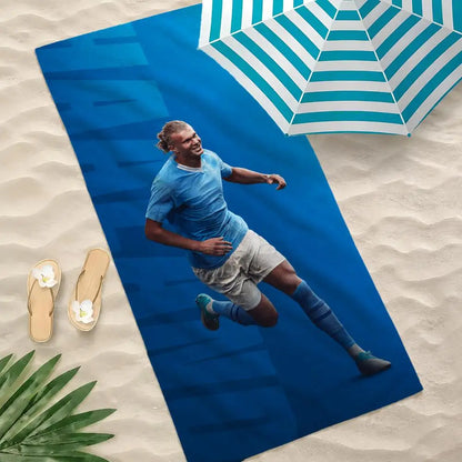 Erling Haaland Vibrant Quick-Dry Beach Towel