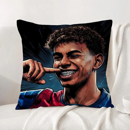 Football Player Lamine Yamal Cushion
