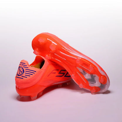T36 High Quality No-lace Mens Football Boots F50 FG/TF Boys Turf Training Soccer Cleats Laceless Non Slip Football Shoes 35-45