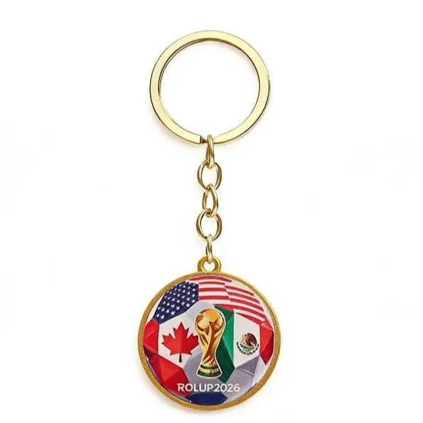 2026 FIFA World Cup Enamel Metal Keychain, UV Printed Soccer Key Ring, Football Fan Souvenir, Car Bag Pendant, Sports Gift - AliExpress 26