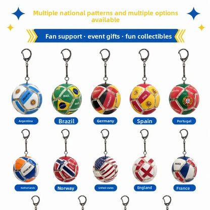 2026 World Cup Themed Football Keychain Lights Up And Can Be Pressed To Decompress Carry It With You And Collect Gifts From Fans