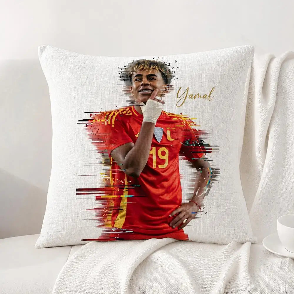 Football Player Lamine Yamal Cushion
