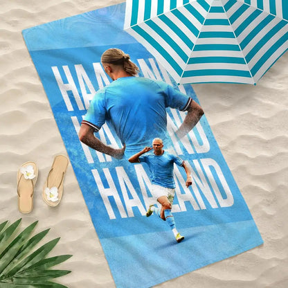 Erling Haaland Vibrant Quick-Dry Beach Towel