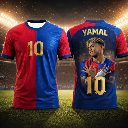 Lamine Yamal #10 Barcelona Soccer Jersey T-Shirt