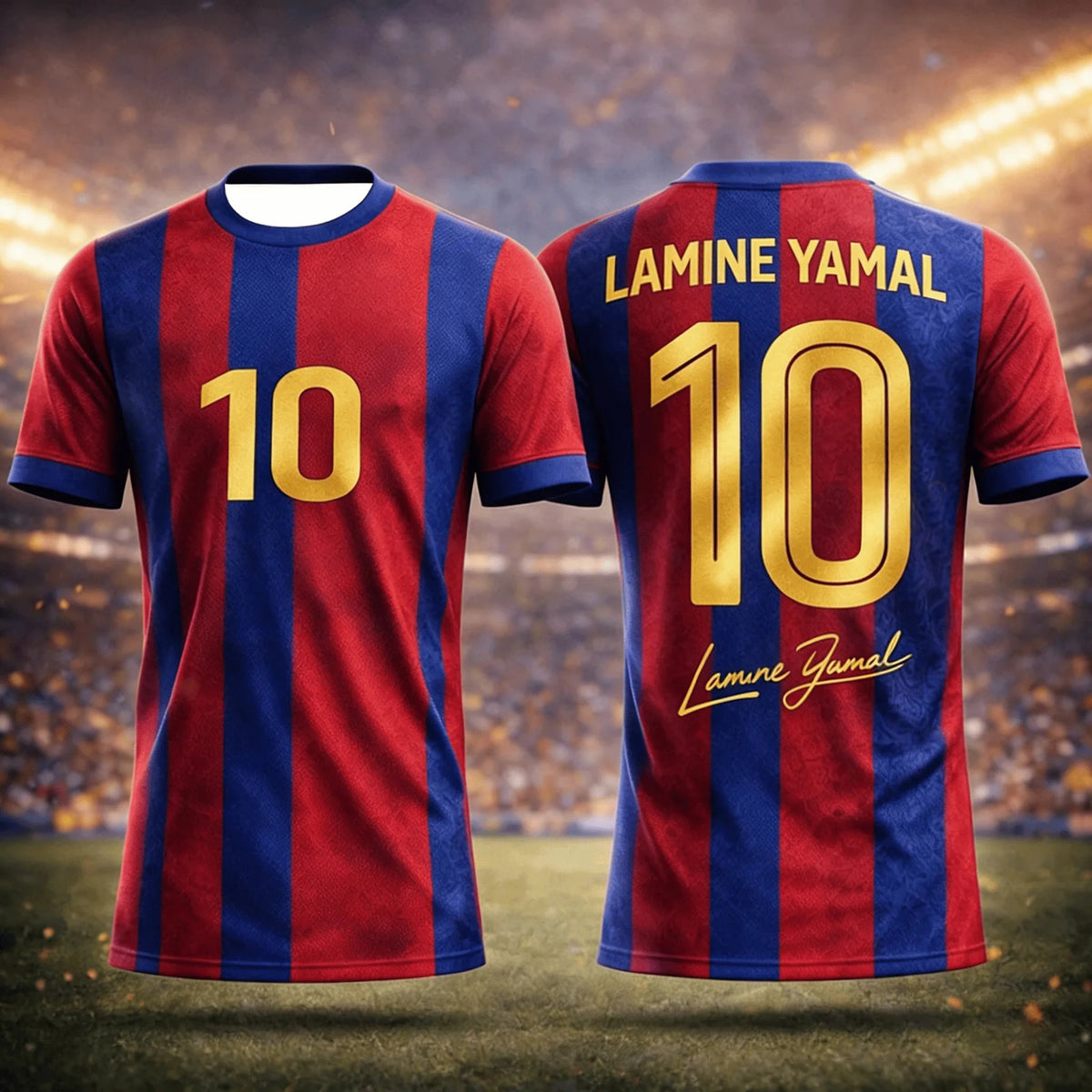 Barcelona Jersey 10 Lamine Yamal Tops Men T Shirt