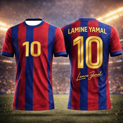 Barcelona Jersey 10 Lamine Yamal Tops Men T Shirt