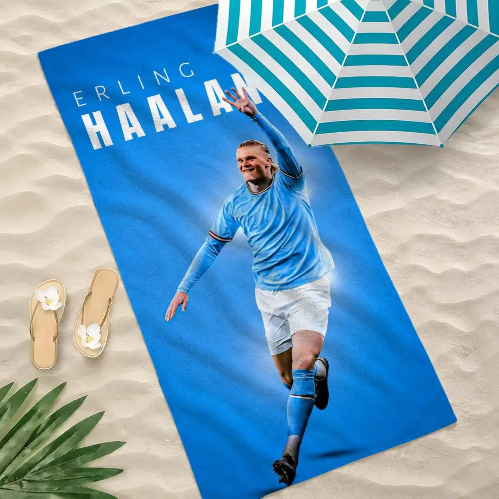 Erling Haaland Vibrant Quick-Dry Beach Towel