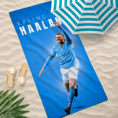 Erling Haaland Vibrant Quick-Dry Beach Towel