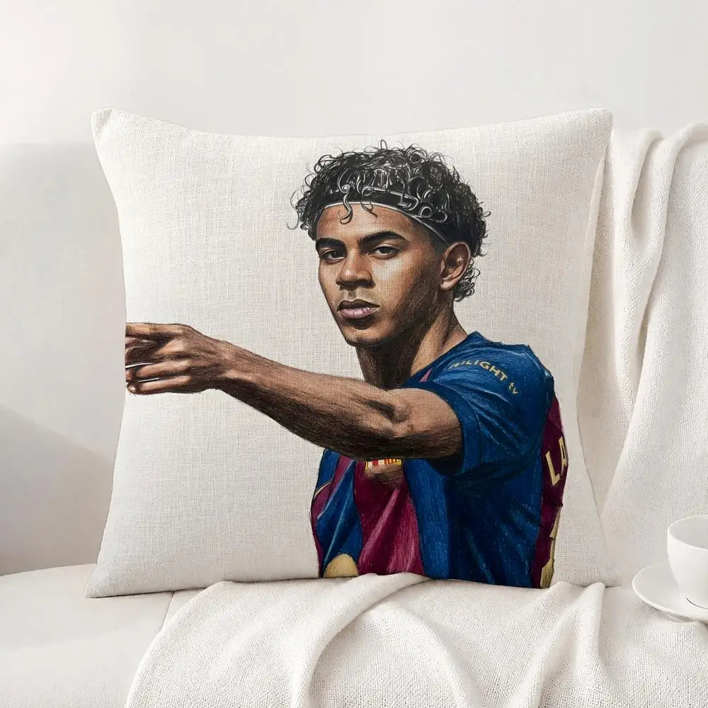 Football Player Lamine Yamal Cushion