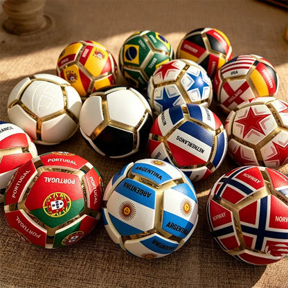 2026 World National Flags Football Keychain Button Stress Relief Soccer Pendant Sport Themed Gift Fan Accessories for Daily Use