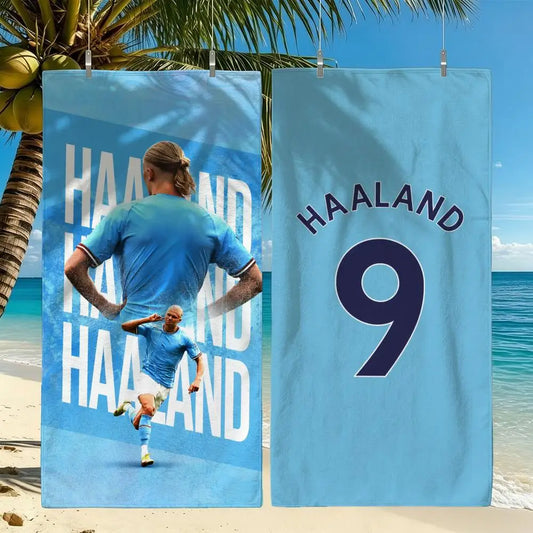 Erling Haaland Vibrant Quick-Dry Beach Towel