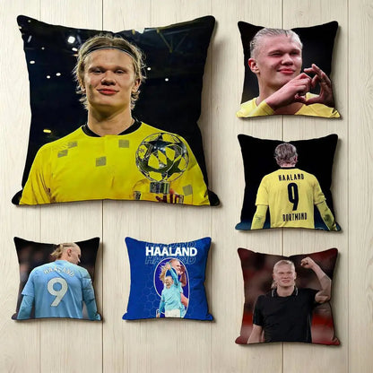 Erling Haaland Football Fan Cushion Cover
