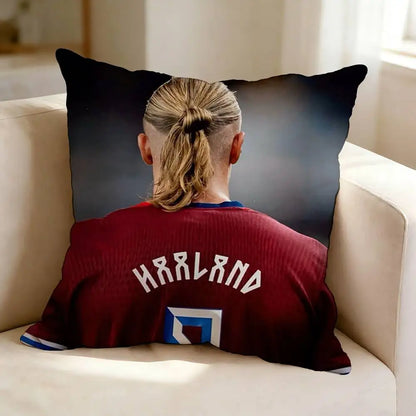 Erling Haaland Football Fan Cushion Cover