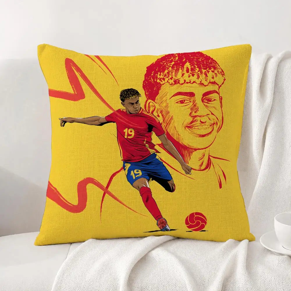 Football Player Lamine Yamal Cushion
