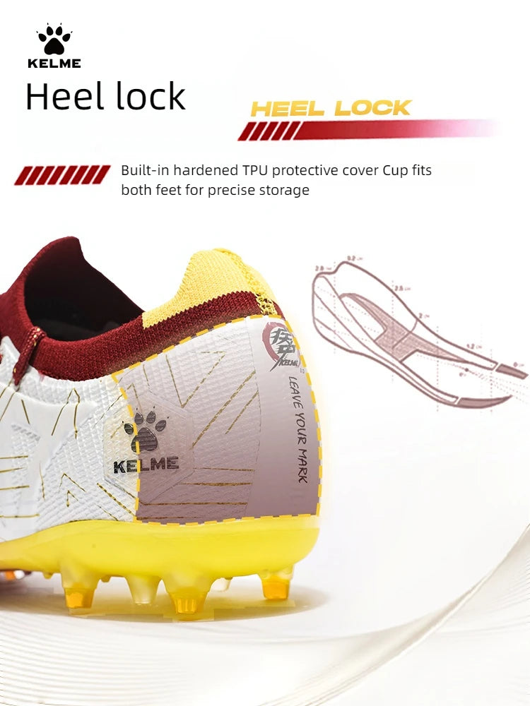 KELME Adult football boots Men's Disease Electric 3.0 Short Spikes Children's MG Professional Match Training Shoes Frisbee Femal