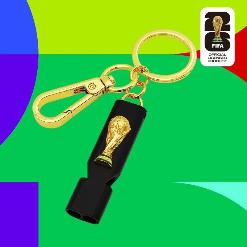 FIFA 2026 World Cup 2.5D Trophy Whistle Keychain