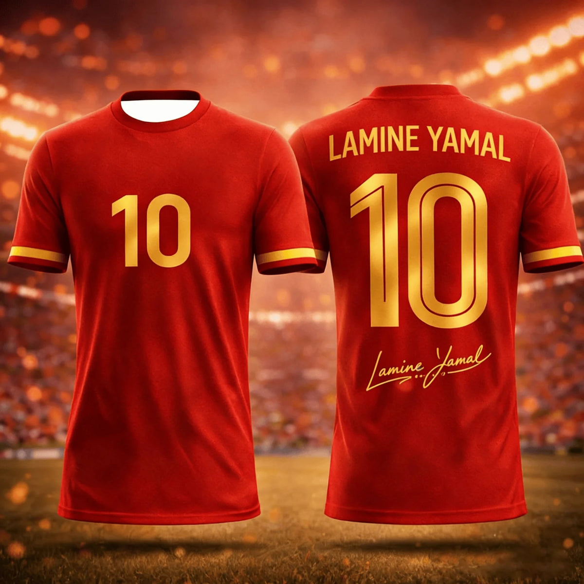 Barcelona Jersey 10 Lamine Yamal Tops Men T Shirt