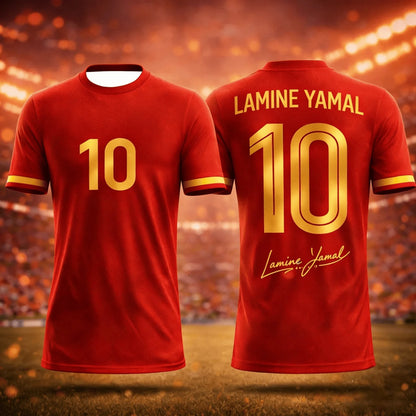 Barcelona Jersey 10 Lamine Yamal Tops Men T Shirt