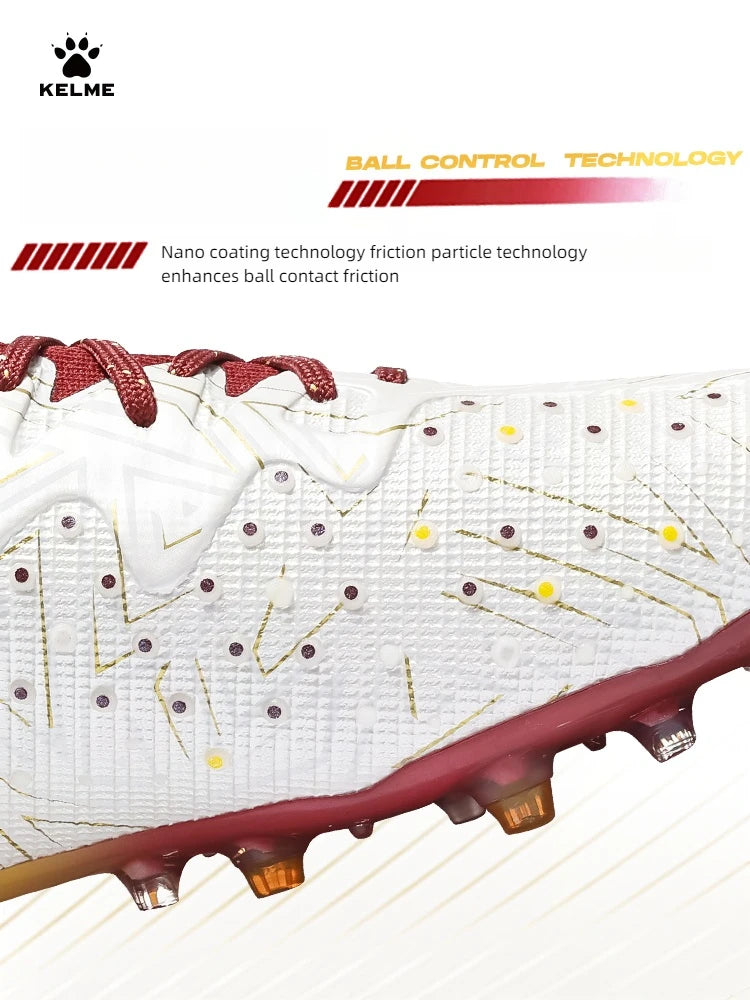 KELME Adult football boots Men's Disease Electric 3.0 Short Spikes Children's MG Professional Match Training Shoes Frisbee Femal