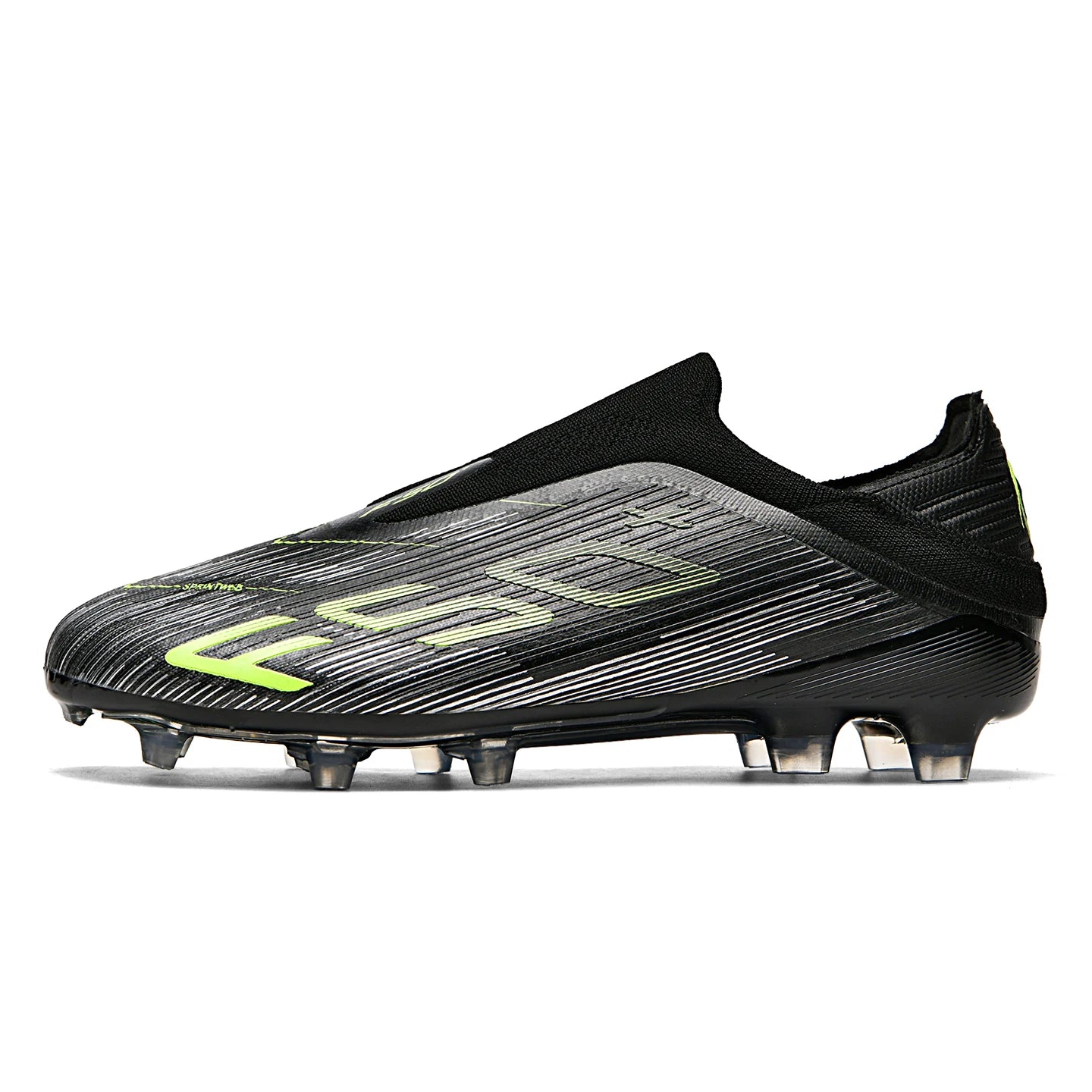 T36 High Quality No-lace Mens Football Boots F50 FG/TF Boys Turf Training Soccer Cleats Laceless Non Slip Football Shoes 35-45